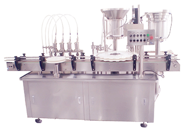 Linear filling capping machine